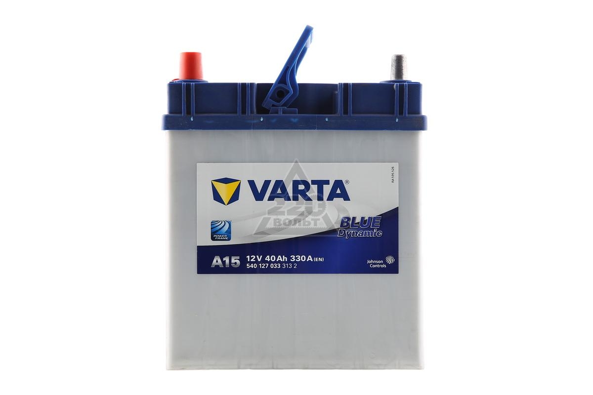 Батарея аккумуляторная, 12В 40А/ч, Varta